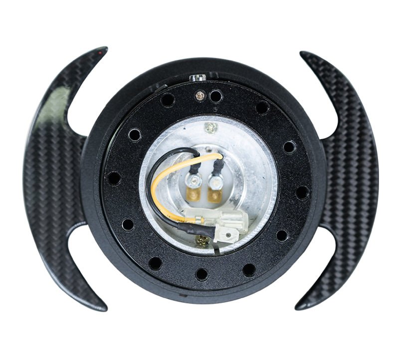 NRG Quick Release Kit Gen 3.0 - Black Body / Black Ring w/ Carbon Fiber Handles - My Store