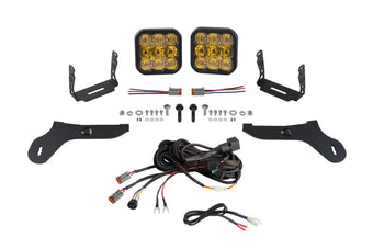 compare product Diode Dynamics 17-20 Ford Raptor SS5 Bumper LED Pod Light Kit - Sport Yellow Combo