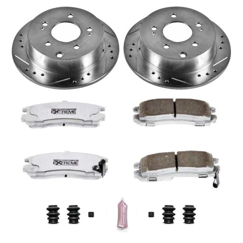 Power Stop 06 - 12 Mitsubishi Eclipse Rear Z26 Street Warrior Brake Kit - My Store