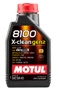 Motul 1L Synthetic Engine Oil 8100 X - CLEAN Gen 2 5W40 - My Store