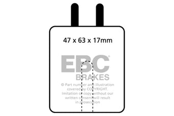compare product EBC 59-65 Aston Martin DB4 3.7 Vantage Greenstuff Front Brake Pads