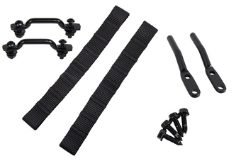 compare product Kentrol 76-95 Jeep CJ/YJ Door Strap Kit Black Powdercoat Stainless Steel