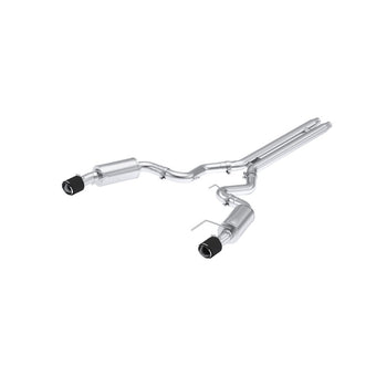 compare product MBRP 2024 Ford Mustang GT S650, 5.0L 3inCat-Back Dual Split Rear with Carbon Fiber Tips (Street)