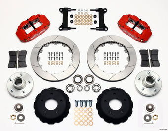 compare product Wilwood Narrow Superlite 6R Front Hub Kit 14.00in Red Chevy C-10 60-87 CPP Drop Spindle