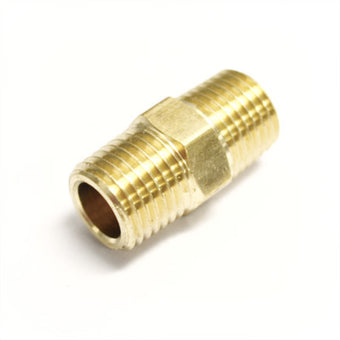 compare product Ridetech Airline Fitting Nipple 1/4in NPT x 1in Long w/ Hex