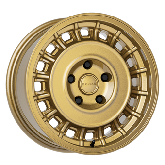 compare product Nomad N502GR Arvo 15x7in / 5x114.3 BP / 15mm Offset / 72.62mm Bore - Gloss Gold Wheel