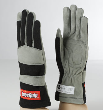 compare product RaceQuip Black 1-Layer SFI-1 Glove - Medium