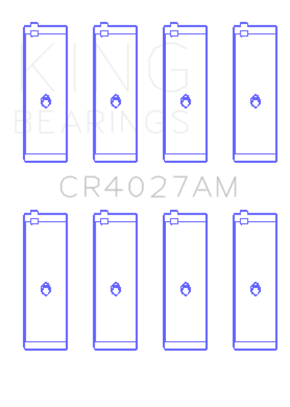 King Engine Bearings Toyota 3E (Size +0.50mm) Connecting Rod Bearing Set - My Store