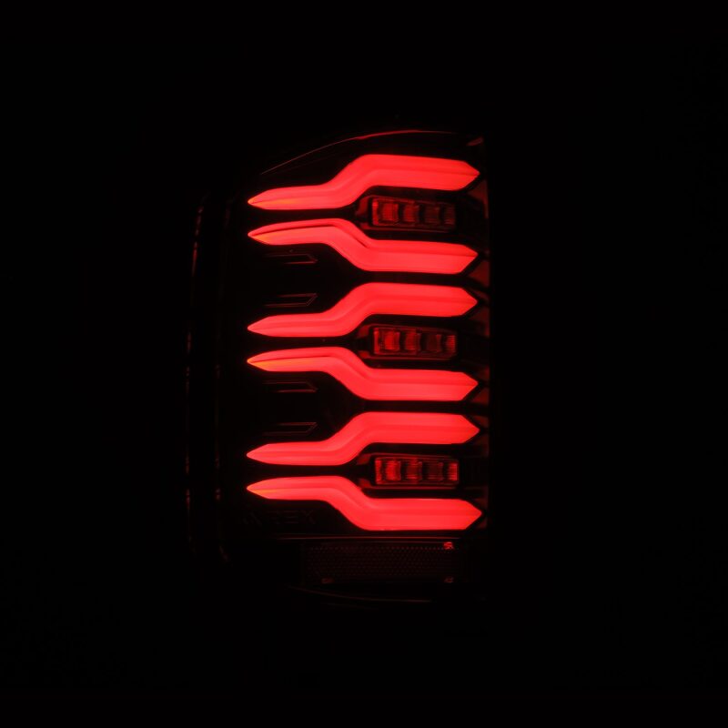 AlphaRex 14 - 18 Chevy Silverado 1500 Luxx - Series LED Tail Lights Alpha - Black w/Activ Light/Seq Signal - My Store