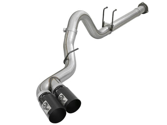 compare product aFe Power 11-14 Ford F250/F350 6.7L Diesel Rebel XD 4in 409 SS DPF-Back Exhaust System - Black Tips