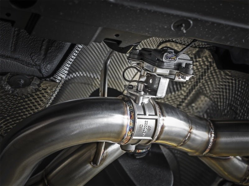 aFe MACH Force - Xp 2 - 1/2in SS Axle Back Exhaust w/Black Tips 15+ BMW M3/M4 (F80/F82) L6 3.0L (tt) S55 - My Store