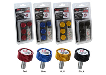 compare product Project Kics Leggdura Racing Number Plate Lock Bolt Set - Gold