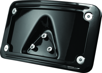 compare product Kuryakyn Curved Laydown License Plate Frame Gloss Black