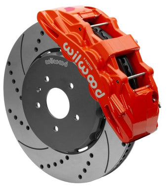 compare product Wilwood SX6R Front Brake Kit 15in SRP Slotted/Drilled Red w/ Lines 14+ Chevy Corvette C7