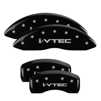 compare product MGP 4 Caliper Covers Engraved Front & Rear i-Vtec Black finish silver ch