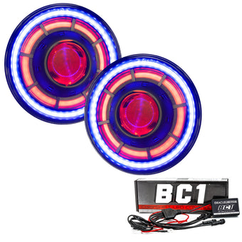 compare product Oracle Oculus 7in ColorSHIFT Bi-LED Projector Headlights for Jeep Wrangler JK