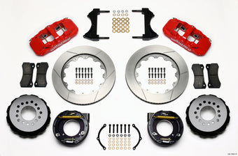 compare product Wilwood AERO4 Rear P-Brake Kit 14.00in Red Chevy C-10 2.42 Offset 5-lug