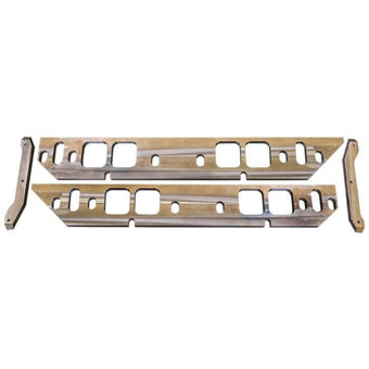 compare product Moroso GM BBC Oval Port Intake Manifold Spacers - Machined Aluminum
