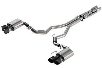 compare product Borla 2020 Ford GT500 5.2L AT 3in ATAK CatBack Exhaust w/ Carbon Fiber Tips