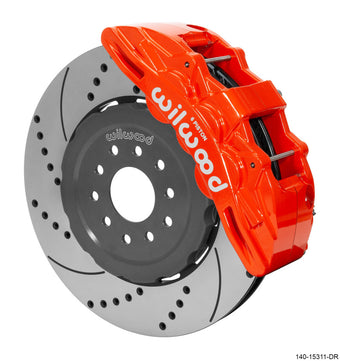 compare product Wilwood SX6R Front Brake Kit 15in SRP Slotted/Drilled Red 05-13 Chevy Corvette