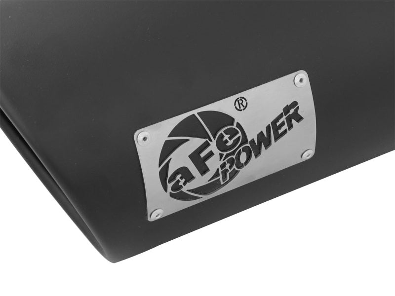 aFe POWER MACH Force - Xp 5in 304 Stainless Steel Exhaust Tip 5In x 7Out x15Lin Bolt - On Right - Blk - My Store