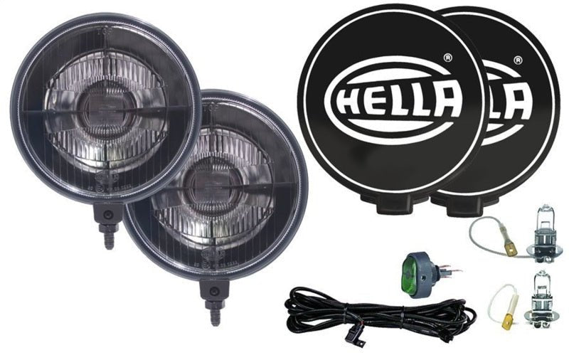 Hella 500 Series 12V Black Magic Halogen Driving Lamp Kit - My Store