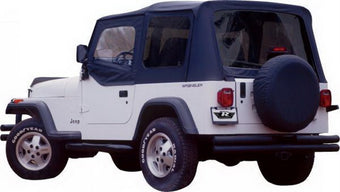 compare product Rampage 1976-1983 Jeep CJ5 Complete Top - Black Denim