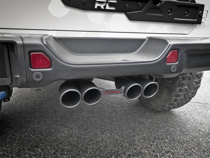aFe Rebel Series 2.5in. 304 SS C/B Exhaust System 2018 Jeep Wrangler (JL) V6 - 3.6L - Black Tip - My Store