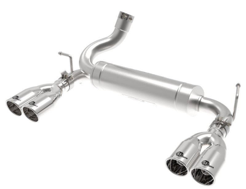 aFe Rebel Series 2.5in 409 SS Axle - Back Exhaust Polished 07 - 18 Jeep Wrangler (JK) V6 - 3.6L/3.8L - My Store