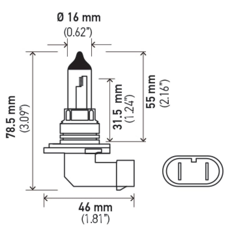Hella Optilux HB4 9006 12V/55W XY Xenon Yellow Bulb - My Store