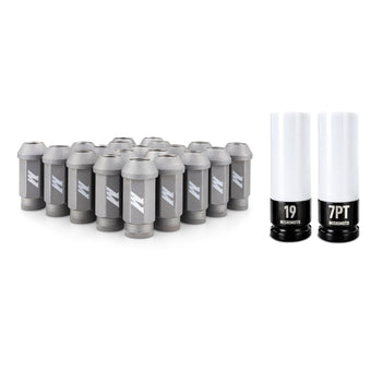 compare product Mishimoto Steel Locking Lug Nuts M14x1.5 20pc Set Silver