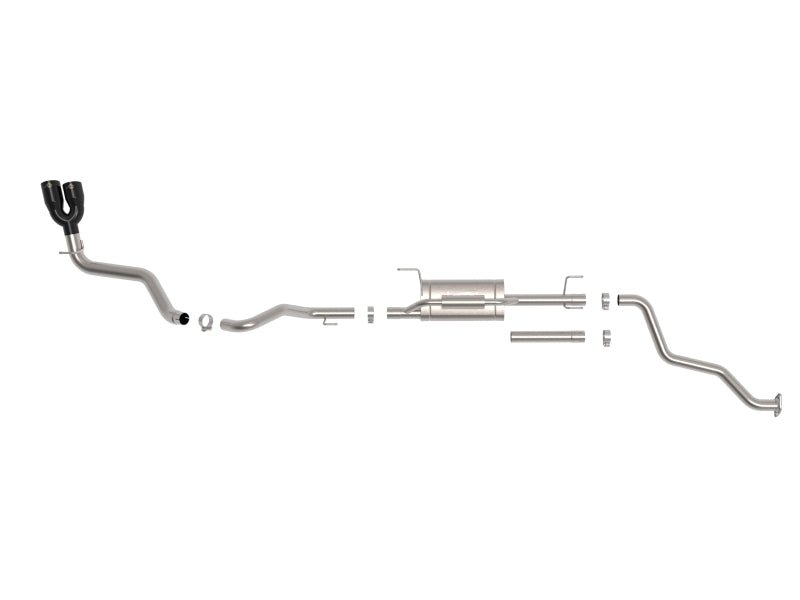 aFe 24 - 25 Toyota Tacoma L4 - 2.4L (t) Vulcan Series 2.5in to 3in Cat - Back w/ Black Tip - My Store