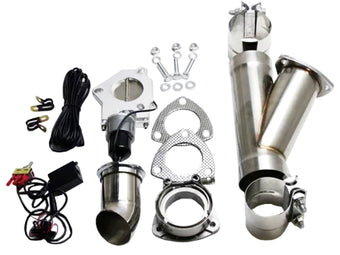compare product Granatelli 2.25in Stainless Steel Electronic Exhaust Cutout w/Slip Fit/Band Clamp