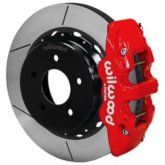 compare product Wilwood 88-98 GM C1500 Aero4 Rear Brake Kit 14in Rotor - Red