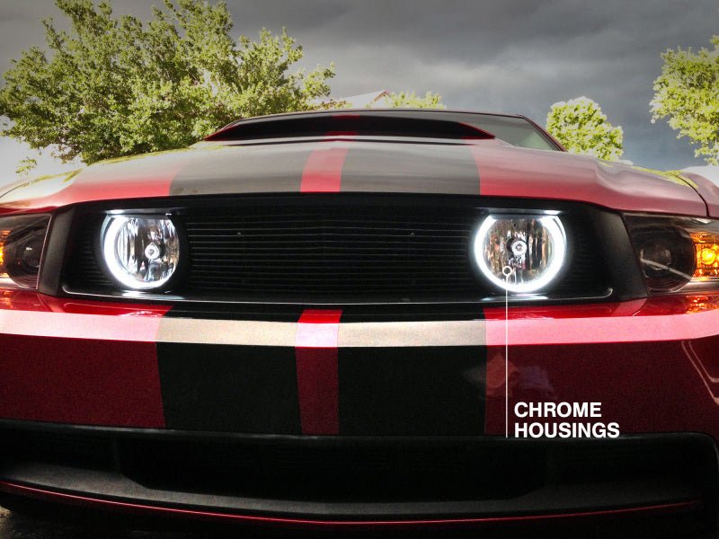 Raxiom 05 - 12 Ford Mustang GT LED Halo Fog Lights (Chrome) - My Store