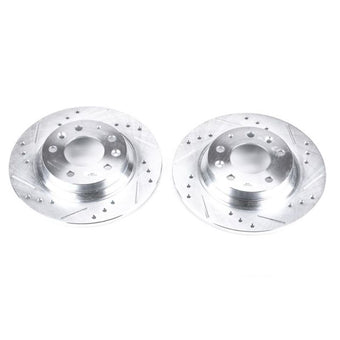 compare product Power Stop 06-12 Ford Fusion Rear Evolution Drilled & Slotted Rotors - Pair