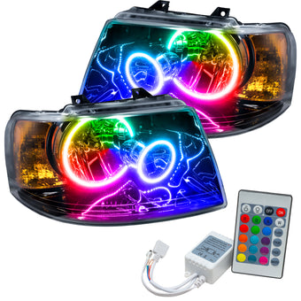 compare product Oracle 03-06 Ford Expedition SMD HL - Black - ColorSHIFT w/ Simple Controller