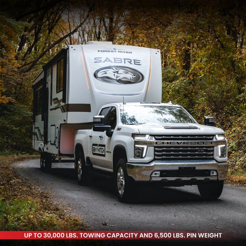 Gen - Y Nomad Static 5th Wheel to Gooseneck - 6.5K TW 30K Tow - Texture Black (1116/1621/1716 Frames) - My Store