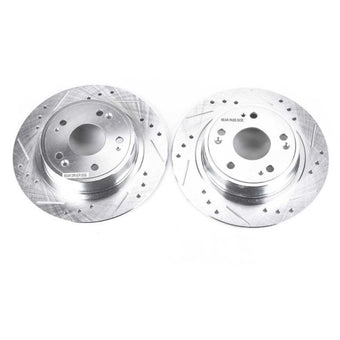 compare product Power Stop 16-19 Acura ILX Rear Evolution Drilled & Slotted Rotors - Pair