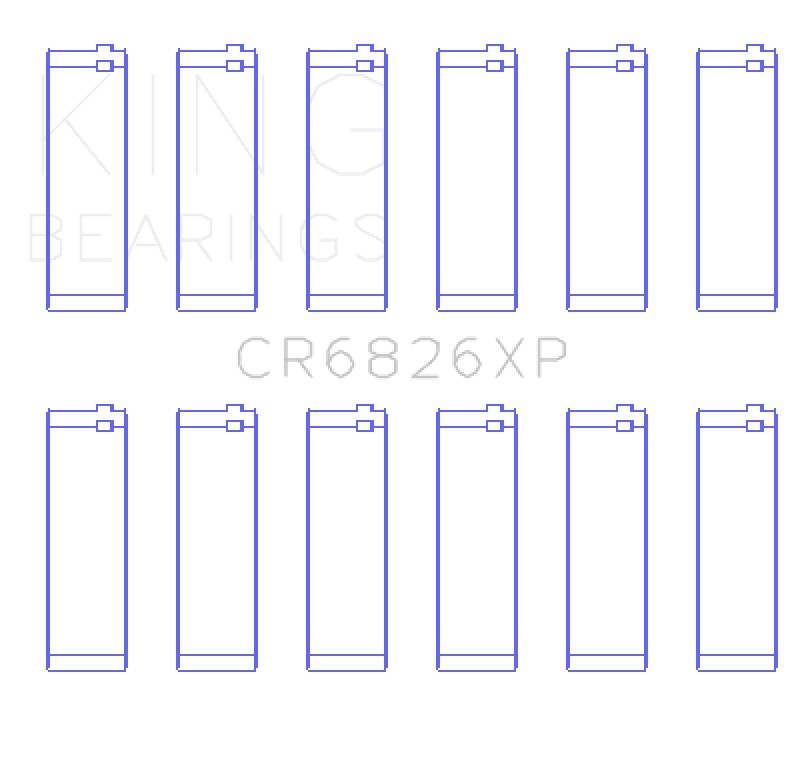 King Engine Bearings Gm/Holden 3.6 Lf4/Lfx/Lgx (Size +0.25mm) Connecting Rod Bearing Set - My Store
