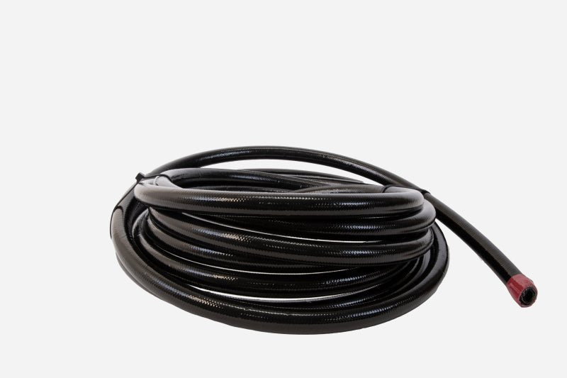 Aeromotive PTFE SS Braided Fuel Hose - Black Jacketed - AN - 12 x 12ft - My Store
