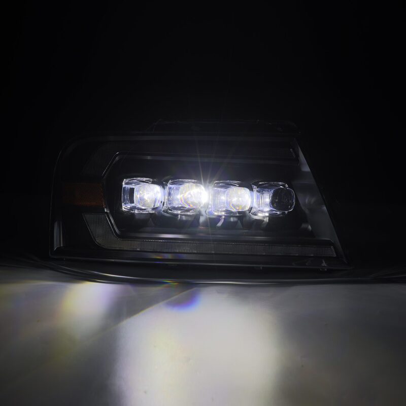 AlphaRex 04 - 08 Ford F - 150 (No 2004 Heritage) NOVA - Series LED Proj HL Alpha - Blk w/Actv Lgt / Seq. Sig - My Store