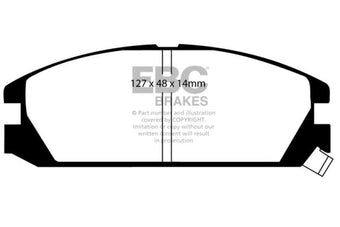compare product EBC 86-89 Acura Integra 1.6 Ultimax2 Front Brake Pads