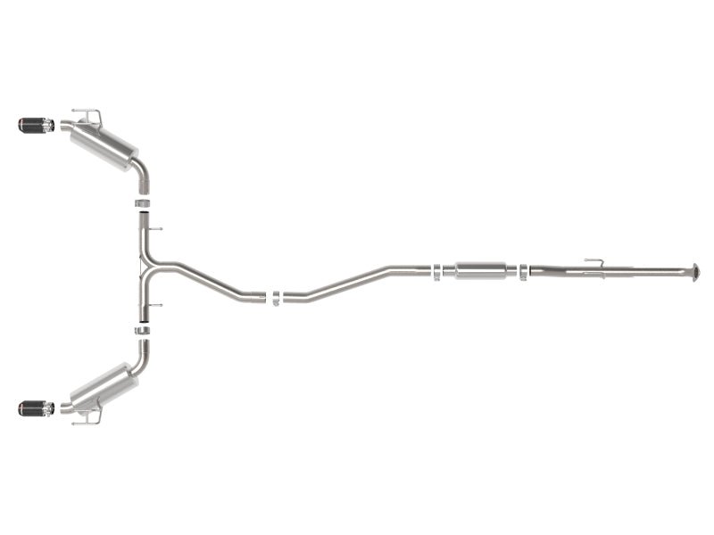 aFe Takeda 2.5in 304 SS Cat - Back Exhaust System w/CF Tips 2022+ Honda Civic L4 - 1.5L (t) - My Store