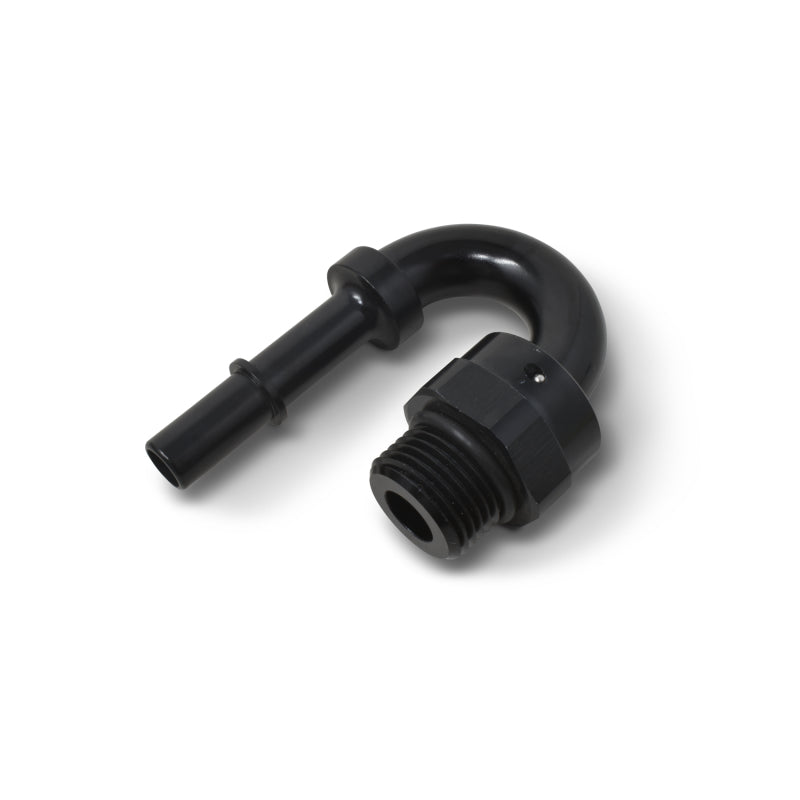 Russell Performance Adapter Fitting 3/8in SAE Quick Disc Male to 6 SAE Port Male Swivel 180Deg Blk - My Store