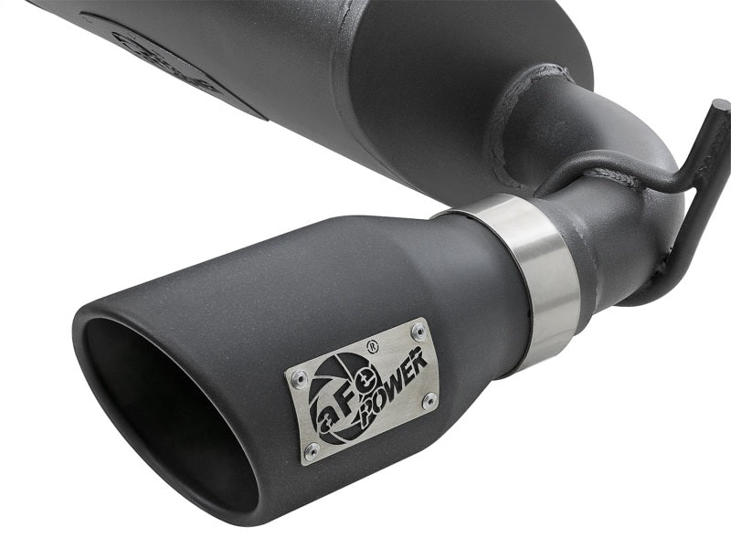 aFe Rebel Series 2.5in 409 SS Cat - Back Exhaust w/ Black Tips 2007+ Jeep Wrangler (JK) V6 3.6L/3.8L - My Store