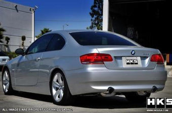 compare product HKS 07-08 BMW 335i Coupe Only Legamax Hi-Power Dual SOS304 Ti-Tip Catback Exhaust