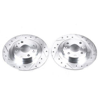 compare product Power Stop 91-03 Ford Escort Rear Evolution Drilled & Slotted Rotors - Pair