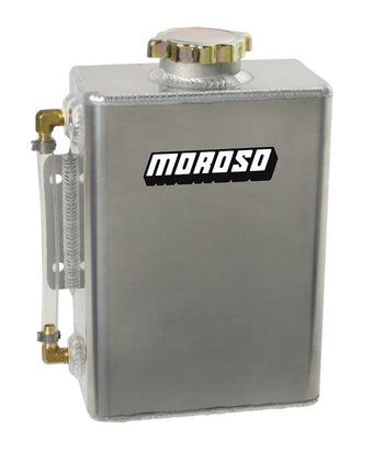 compare product Moroso Universal Coolant Expansion Tank - Integral Mounting Bracket - 4qt