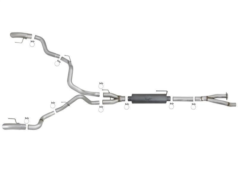 aFe MACH Force - Xp Cat - Back Exhaust w/Dual Hi - Tuck Tips 17 - 18 Ford F - 150 Raptor V6 - 3.5L (tt) - My Store